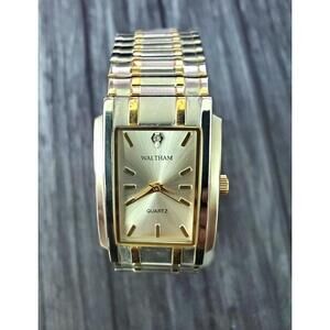 Rare Vintage Waltham Prestige Diamond Mens Watch Box Papers